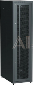 2006224 Шкаф серверный ITK (LE05-42U61-PM) напольный 42U 600x1000мм пер.дв.перфор. металл 2 бок.пан. 700кг черный 900мм 120град. 2000мм IP00 сталь