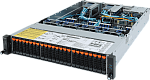 1000653883 Серверная платформа GIGABYTE R282-Z92 - 2U, 2*Socket SP3 (AMD EPYC 7002), 32*DDR4 DIMM, 24*2.5" NVMe HS + 2*2.5" SATA rear + 1*M.2, 2*PCIe x8 Gen4,