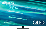 1784125 Телевизор QLED Samsung 75" QE75Q80AAUXCE Series 8 черненое серебро 4K Ultra HD 120Hz DVB-T2 DVB-C DVB-S2 WiFi Smart TV (RUS)