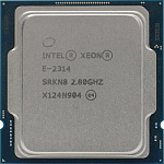 1995987 Процессор/ CPU LGA1200 Intel Xeon E-2314 (Rocket Lake, 4C/4T, 2.8/4.5GHz, 8MB, 65W) OEM (clean pulled)