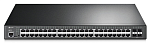 TP-Link TL-SG3452P, JetStream управляемый PoE-коммутатор уровня 2+ на 48 гигабитных портов и 4 гигабитных uplink-порта, бюджет PoE - 384 Вт