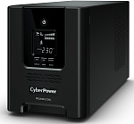 1000449183 ИБП CyberPower PR2200ELCDSL, Line-Interactive, 2200VA/1980W, 8 IEC-320 С13, 1 IEC C19 розеток, USB&Serial, SNMPslot, LCD дисплей, Black,