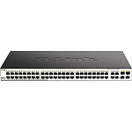 1000679744 Коммутатор D-LINK Коммутатор/ DGS-1210-52/F Smart L2 Switch 48х1000Base-T, 4хCombo 1000Base-T/SFP, Compact CLI