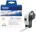 DK11204 Brother DK11204: для печати наклеек черным на белом фоне, 17 мм х 54 мм, 400 в рул
