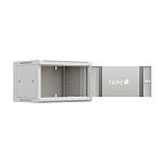 1961655 SKAT TB-6W660GF-G Шкаф настенный телекоммуникационный 6U 600х600х370мм, дверь стеклянная {4418} {1.5 года гарантия}