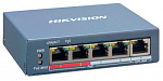 1501793 Коммутатор Hikvision DS-3E1105P-EI 5x100Mb 4PoE+ 60W управляемый