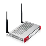 USGFLEX100AX-RU0101F Межсетевой экран Zyxel USG FLEX 100AX, 1xWAN GE, 4xLAN/DMZ GE, Wi-Fi 6 (AX1800), 1xUSB3.0, AP Controller (8/24), NebulaFlex **