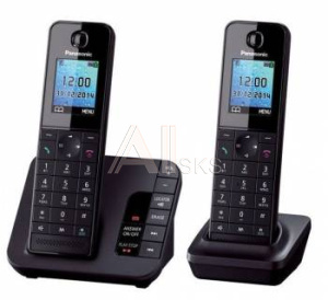 934074 Р/Телефон Dect Panasonic KX-TGH222RUB черный (труб. в компл.:2шт) автооветчик АОН