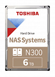 1584347 Жесткий диск Toshiba SATA-III 6Tb HDWG460EZSTA NAS N300 (7200rpm) 256Mb 3.5" Rtl