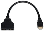 1301840 Кабель SPLITER HDMI/2 HDMI 0.1M AT0901 ATCOM