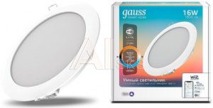 1536336 Умный светильник Gauss IoT Smart Home потолоч. белый (2040122)