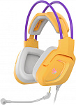 1809022 Наушники с микрофоном A4Tech Bloody G575 желтый/фиолетовый 2м мониторные USB оголовье (G575 /ROYAL VIOLET/ USB)
