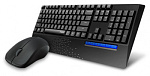 1140102 Клавиатура + мышь Rapoo X1960 клав:черный мышь:черный USB беспроводная