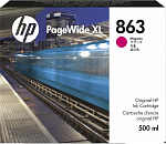 F9K38A Cartridge HP 863 для PageWide XL 3920, пурпурный (500 мл)