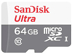 1378002 Карта памяти MICRO SDXC 64GB UHS-I SDSQUNR-064G-GN3MN SANDISK