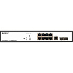 1000714121 Коммутатор/ Managed L2 Switch 8x1000Base-T, 2x1000Base-X SFP, RJ45 Console, 19" w/brackets
