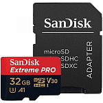 1278014 Карта памяти MICRO SDHC 32GB UHS-I W/A SDSQXCG-032G-GN6MA SANDISK