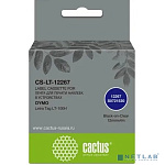Картридж ленточный Cactus CS-LT-12267 12267 для Dymo Letra Tag LT-100H
