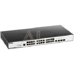 1605765 Коммутатор D-Link SMB D-Link DGS-3000-28LP/B1A Управляемый L2 с 24 портами 10/100/1000Base-T и 4 портами 1000Base-X SFP (24 порта PoE 802.3af/at, PoE-бюджет 193