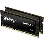1877545 Kingston DRAM 32GB 2666MHz DDR4 CL16 SODIMM (Kit of 2) 1Gx8 FURY Impact KF426S16IBK2/32