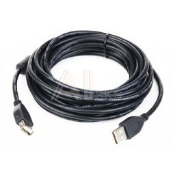 1270244 Gembird/Cablexpert CC-USB2-AMAF-6B USB 2.0 кабель удлинительный 1.8м AM/AF ,черный, пакет