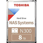 1000635604 Жесткий диск/ HDD Toshiba N300 NAS SATA3 8Tb 3.5"" 7200 256Mb 1 year warranty (analog HDWG180UZSVA)