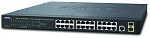 1000458149 коммутатор/ PLANET IPv4/IPv6, 24-Port 10/100/1000Base-T + 2-Port 100/1000MBPS SFP L2/L4 SNMP Manageable Gigabit Ethernet Switch