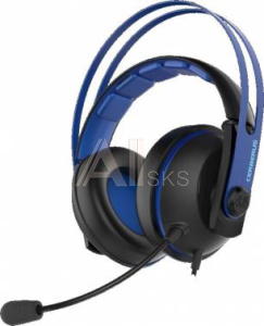 477862 Наушники с микрофоном Asus Cerberus V2 синий/черный 1.2м мониторные оголовье (90YH016B-B1UA00)