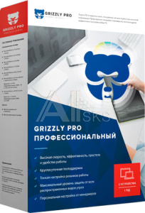 1001002 Антивирус Grizzly Pro "Профессиональный" электронная лицензия 12 мес (2 ПК)