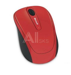 1183459 Мышь Microsoft Wireless Mobile Mouse 3500 Flame Red Gloss (GMF-00293)