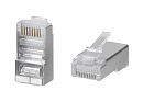 Коннектор Cabeus 8P8C-SH Коннектор RJ-45 под витую пару, категория 5e, экранированный,для проводников с толщ. по изол. до 1,05 мм