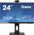 1866824 Монитор Iiyama 23.8" ProLite XUB2490HSUC-B1 черный IPS LED 4ms 16:9 HDMI M/M Cam матовая HAS Piv 1000:1 250cd 178гр/178гр 1920x1080 60Hz VGA DP FHD US