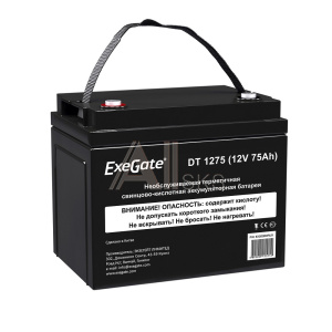 1798515 Exegate EX282983RUS Аккумуляторная батарея DT 1275 (12V 75Ah, под болт М6)