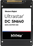 1000682757 Твердотельный накопитель/ WD Ultrastar SSD DC SN640, 7680GB, U.2(2.5" 7mm), NVMe, PCIe 3.1 x4, 3D TLC, R/W 3250/1980MB/s, IOPs 496 000/85 000, TBW