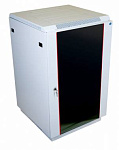 Шкаф коммутационный ЦМО (ШТК-М-18.6.8-1ААА) напольный 18U 600x800мм пер.дв.стекл задн.дв.стал.лист 2 бок.пан. направл.под закл.гайки 270кг серый 655мм