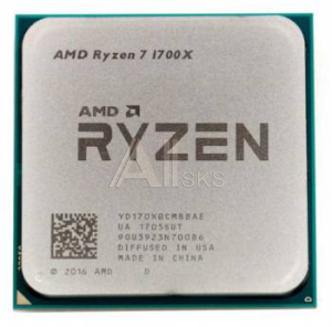 432537 Процессор AMD Ryzen 7 1700X AM4 (YD170XBCM88AE) (3.4GHz/100MHz) OEM