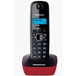 1192837 Panasonic KX-TG1611RUR (красный) {АОН, Caller ID,12 мелодий звонка,подсветка дисплея,поиск трубки}