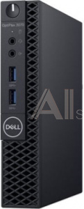 1199624 ПК Dell Optiplex 3070 Micro i3 9100T (3.1)/4Gb/500Gb 7.2k/UHDG 630/Windows 10 Professional/GbitEth/WiFi/BT/65W/клавиатура/мышь/черный