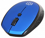 1196569 Мышь Оклик 488MW черный/синий оптическая (1600dpi) беспроводная USB для ноутбука (4but)