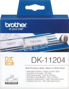 810662 Картридж ленточный Brother DK11204 для Brother QL-570