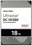 1882201 Жесткий диск WD SATA-III 18Tb 0F38459 WUH721818ALE6L4 Server Ultrastar DC HC550 (7200rpm) 512Mb 3.5"