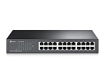 Коммутатор TP-Link TL-SF1024D, 24-портовый 10/100 Мбит/с , 24 порта RJ45 10/100 Мбит/с, 1U 13-дюймовый монтируемый в стойку стальной корпус
