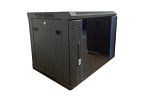 136846 [W12U45R] Настенный шкаф Wize Pro [W12U45R] 19", 12U, 600х450 мм, стеклянная передняя дверь, задняя стенка металлическая, неоткидная, рэковые гайки: 1