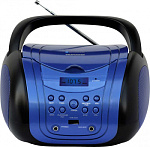 1211509 Аудиомагнитола Telefunken TF-CSRP3499B синий/черный 3Вт/CD/CDRW/MP3/FM(dig)/USB/BT