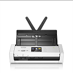 Сканер Brother Документ-сканер ADS-1700W, A4, 25 стр/мин, цветной, 1200 dpi, Duplex, ADF20, сенс.экран, USB 3.0, WiFi