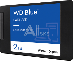 1000678953 Твердотельный накопитель/ WD SSD Blue, 2.0TB, 2.5" 7mm, SATA3, 3D TLC, R/W 560/530MB/s, IOPs 95 000/84 000, TBW 500, DWPD 0.1 (12 мес.)