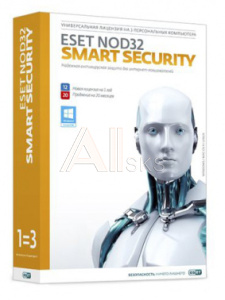 1114210 Программное Обеспечение Eset NOD32 NOD32 Smart Security Family лиц или прод на 20мес 3 устройства 1Y Box (NOD32-ESM-1220(BOX)-1-3)