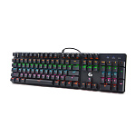 1795605 Клавиатура механическая Gembird KB-G530L {USB, чёрн, Outemu Blue, 104 кл., Rainbow, 9 реж., 1,5м}