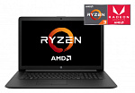 1401893 Ноутбук HP 17-ca2038ur Ryzen 3 3250U 8Gb SSD256Gb AMD Radeon 17.3" HD+ (1600x900) Windows 10 black WiFi BT Cam