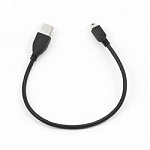 1218828 Gembird CCP-USB2-AM5P-1 USB 2.0 кабель PRO для соед. 0,3м AM/miniBM позол.конт., черный